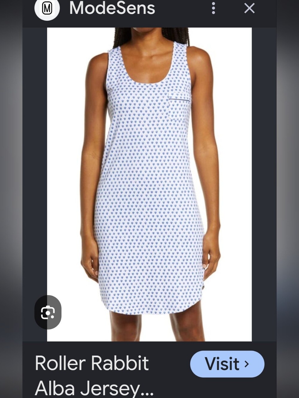 Roller Rabbit Alba Hearts Sleep dress Sz M